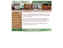 Tablet Screenshot of belchersfencing.com